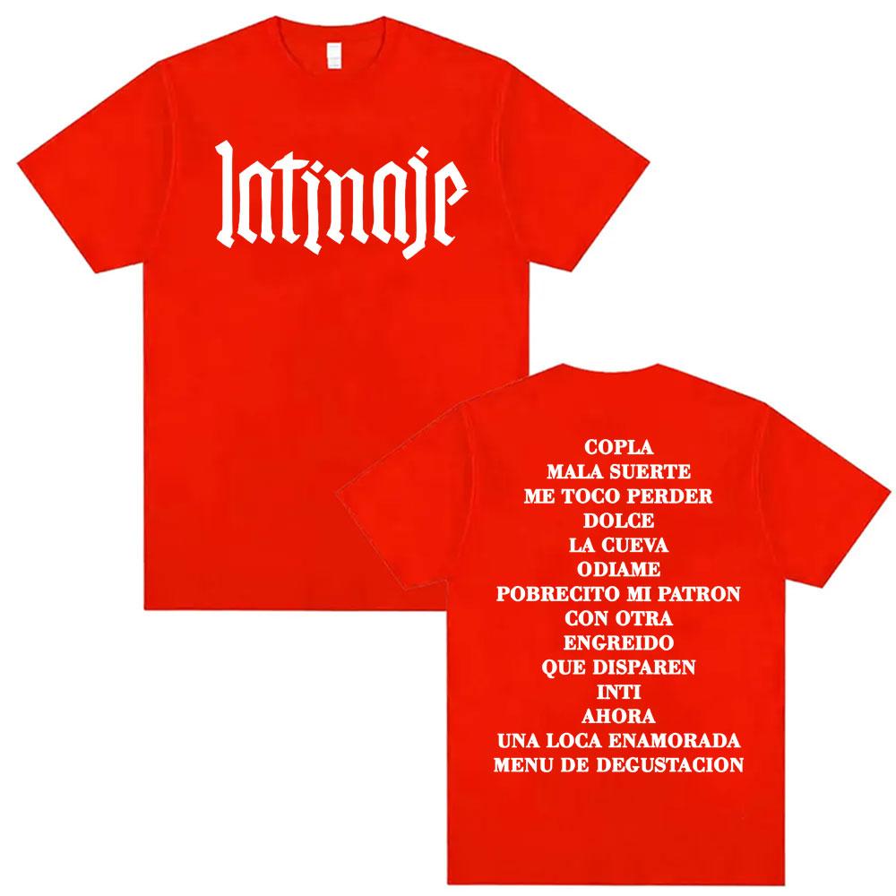 Summer 2026 New Kazu Radinj Album Letter Print Tshirt High Quality Fashion Casual Breathable Mens Crew Neck Print Tshirt M