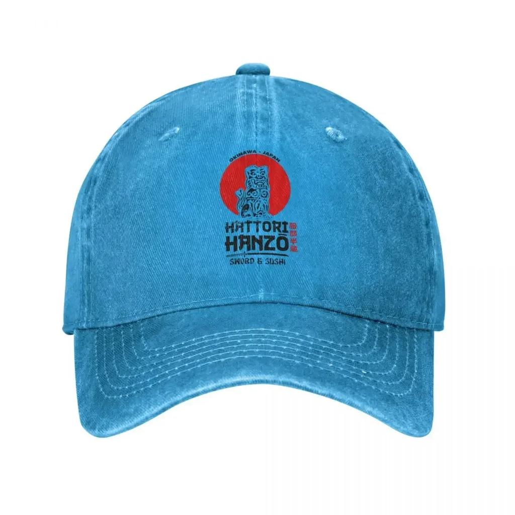 Cappellino da Baseball Hattori Hanzo Kill Bill Moda Usurato Lavato Giappone Film Spada Cappello da Sole Uomo Donna Attività Cappello Regolabile