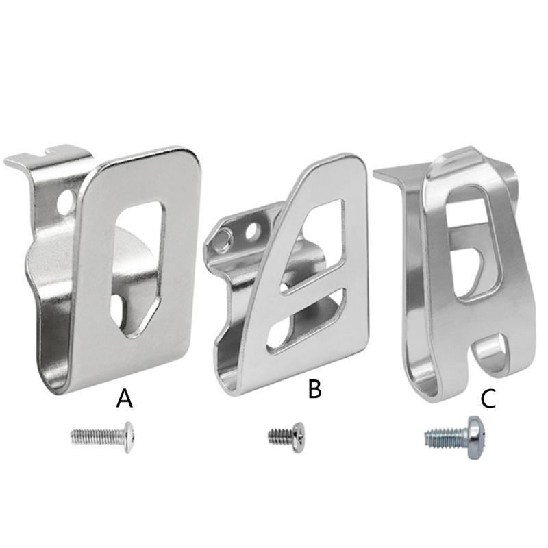 2 Pack Replacement Belt Clip Hook, Stainless Steel Belt Clip Drill Clip Hook Tool Hammer Drill Parts