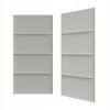 Panel Tapicerowany Wezgłowie Duo PP Gridia Silver Szary 60x30 Cm 1szt