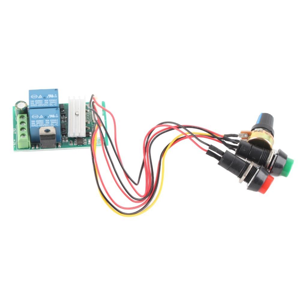 6V 12V 24V Motor Speed Controller CW CCW Rotation PWM Regulator Switch  For DC Motors