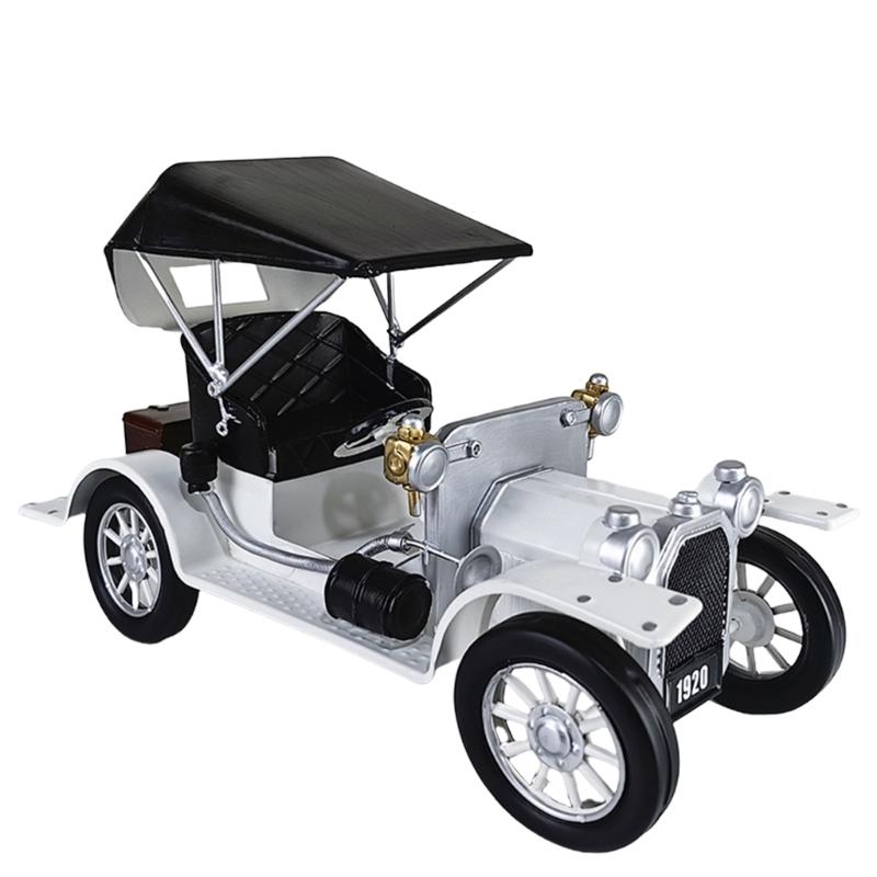 Time Honored Iron Car Model Decoration With Traditional and Farmhouse Styles Desktop Vehicle Figurine Ornament