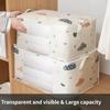 50/75L Visual Quilt Bedding Storage Closet Organizer Wardrobe Quilt Clothes Storage Bag Organizer Blanket Sorting Bags Dust-proof