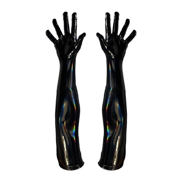 Elegant High Gloss Tight Gloves PU Leather Long Gloves for Fashionable Women Evening Event and Themed Parties Gathering
