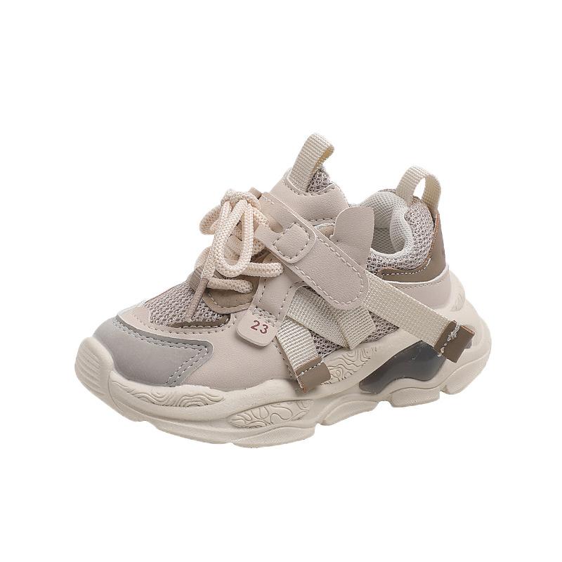 Children's Breathable Mesh Sports Shoes1-6Years Old3Boys' dad-style shoes, girls' soft-soled baby walking shoes, trendy