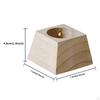 Holder Ornament Wooden Decorative Ash Catcher Gift Censer Burner Stand for Yoga Desktop Home