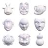 White DIY Blank Paintable Mask Blank Costume Mask DIY Full Face Mask Paintable