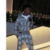 Unisex Oversized Drop-Shoulder Hoodie Jogger Set 3D Digital Print Casual Sportswear