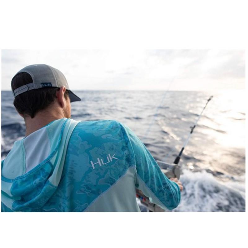 Mens Womens UPF 50 Quick Dry Hooded Fishing Shirt Long Sleeve Sun Protection Outdoor Sport Top