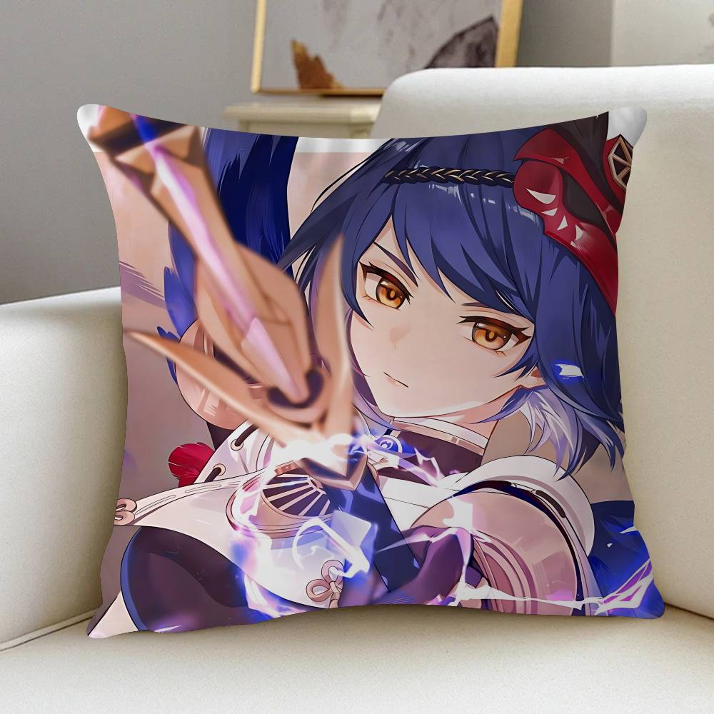 

K-Kujou Sara Personalized Pillow Cover Kids Bedroom Wild Party Decor Pillowcase Kid Birthday Shower Gift 12x12Inch