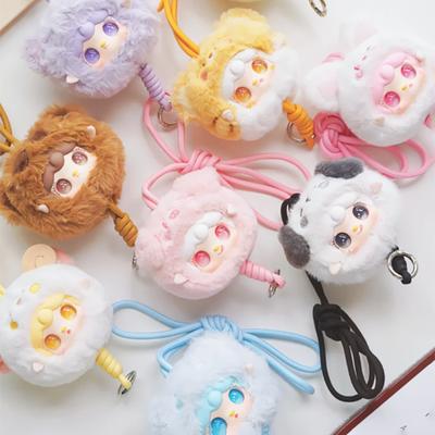 Nova série de cordões de celular com pingente Caixa Cega Mini Vinil Coleção Decoração Fofa Estatueta Criança Melhor Amiga Menina Presente de aniversário boneca