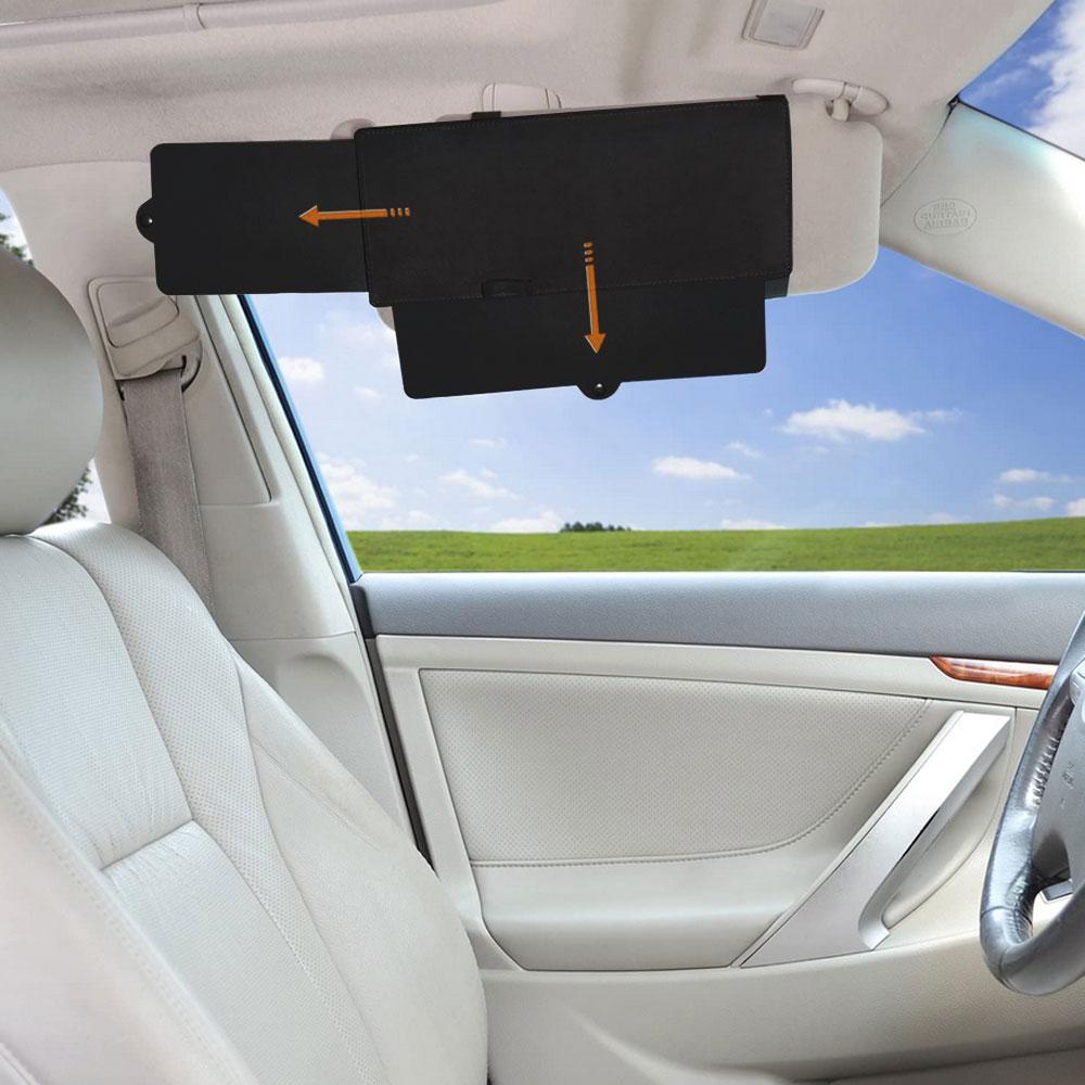 Car Sun Visor Extender Anti-glare UV Retractable Sun Shield Multifunctional Accessories Easily Install Lightweight Sunshade