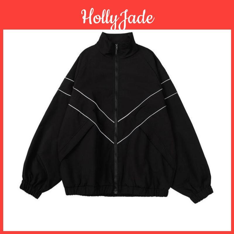 Harajuku Vintage Women Gorpcore Jacket Oversized Y2k Streetwear Track Jackets Windbreakers Gothic Outdoor Causal Coats