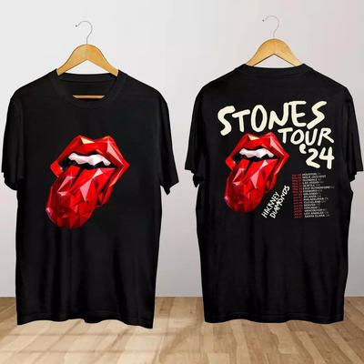 The Rolling Stones Hackney Diamonds Tour 2024 Maglietta hot