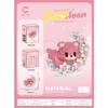 Kawaii Panda Cat Flower Moon Cartoon Building Blocks Toy Assembly Model for Girls Kids Christmas Gift