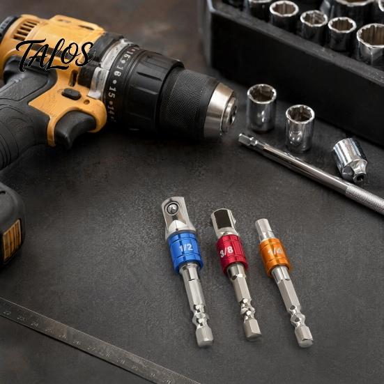 Automotive Repair Socket Multi-Function Universal Wrench Tool, Adjustable 3/8''-3/4'' Sleeve with Power Drill Tool Adapter for Ratchet Wrench, Auto &