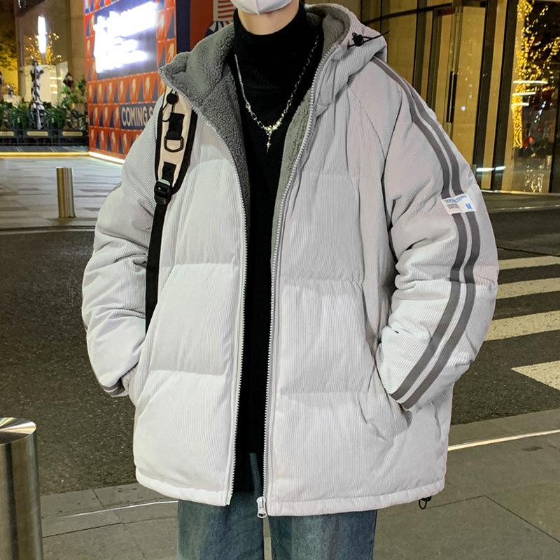 

Мужской пуховик зима новый всесочетаемый повседневный парный с капюшоном в гонконгском стиле свободное пальто молодежный утолщенный теплый топ 3XL