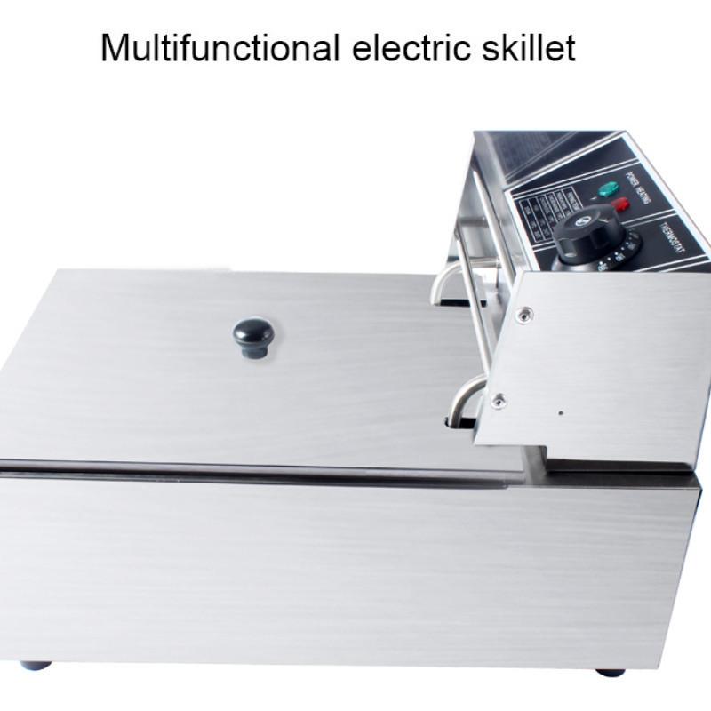 9 Grid Spicy Hot Pot Stove Commercial Stainless Steel Kanto Cooking Machine Electric Food Stew Cooker