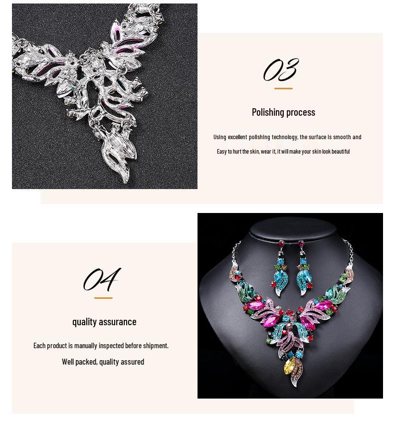 Exaggerated Retro Oil Painting Necklace Set: European & American Design Clavicle Chain Sweater Accessory