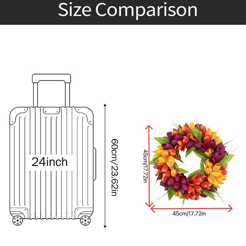 Simulerad rottingkorg Dörrdekoration, Korgdörr Hängande Dekorativ Krans