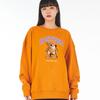 Astral Projection Oversized Drop Shoulder New Bear Doll 2 Sweatshirt_Orange