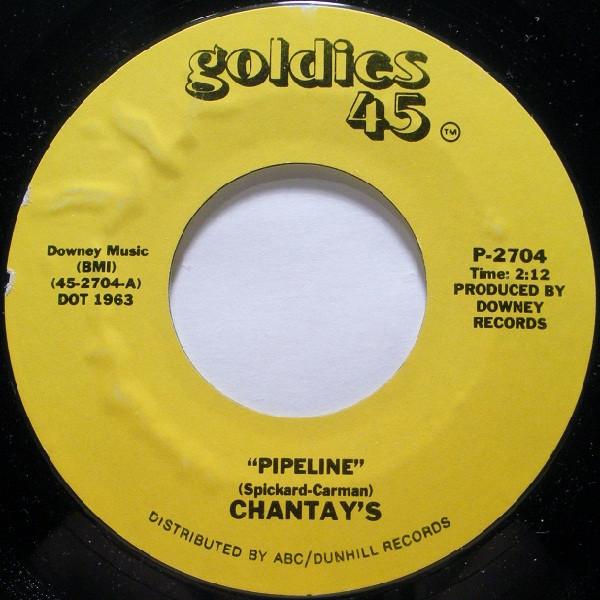 7inch Record CHANTAYS - Pipeline / Move It P2704 Goldies 45 US ObiRock Used