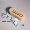 Personalized Acrylic Light Custom Pet Photo And Engraved Text Cute Dog Paw Shape With Wooden Base Creative Home Decor Gift