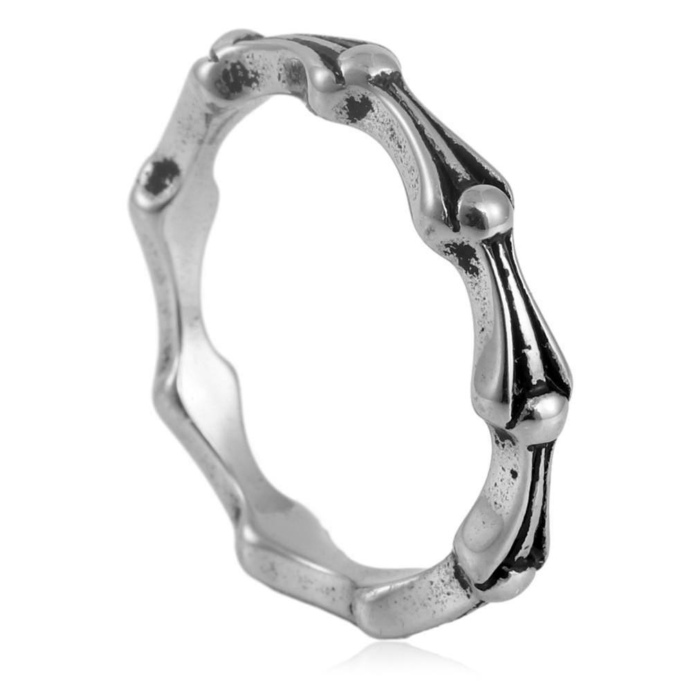 2026 European and American Jewelry Joint Ring Retro Trendy Men's Accessories Bamboo Ring