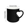 Fun Heart-shaped Color-changing Ceramic Mug Ceramic Discoloration Coffee Tea Milk Mugs Novelty Gifts Dad Mothers Day Gift
