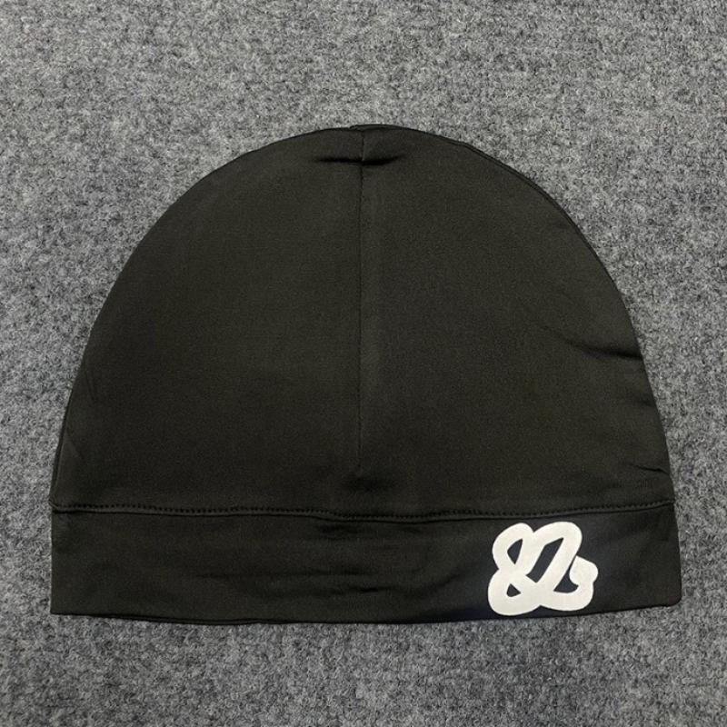 

Осень и зима модная хип-хоп повседневная ретро мода с принтом букв двухслойная шапка OneSize чёрный