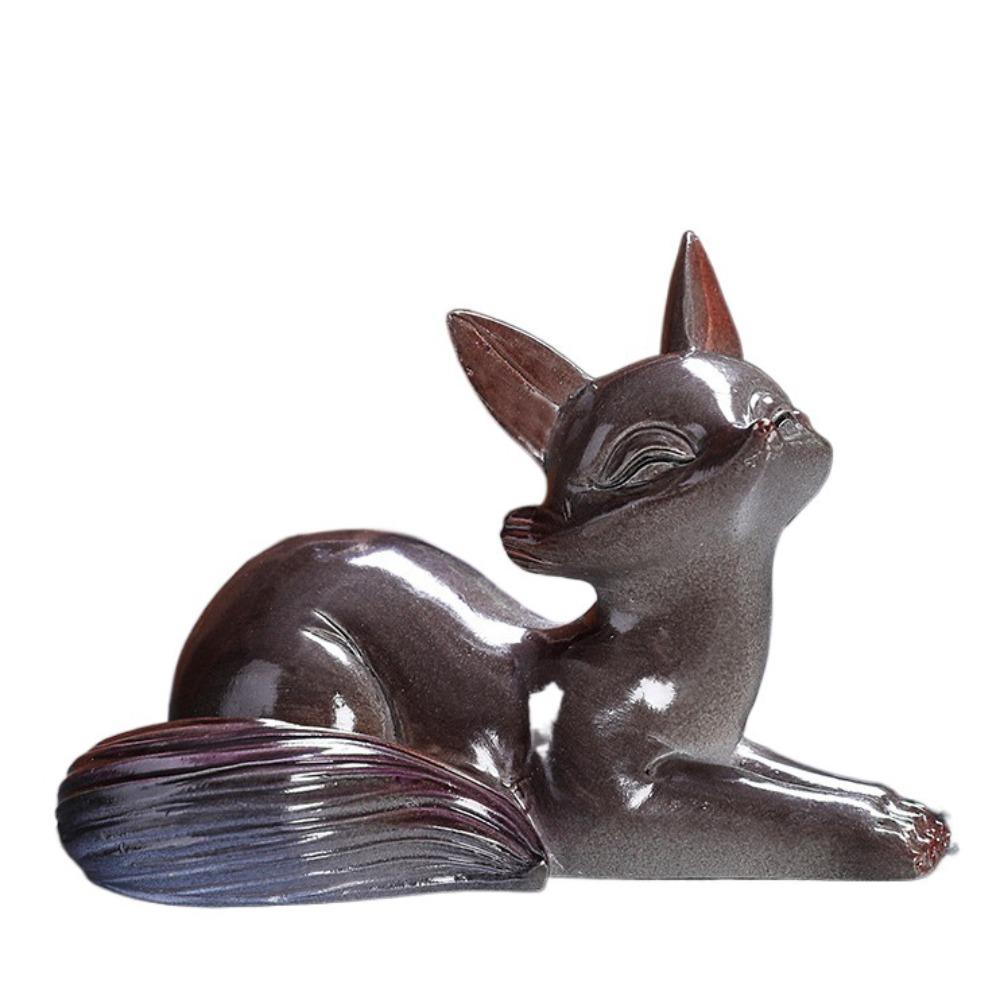 Creative Desk Small Statue Lovely Animal Figurine Tearoom Ornament Miniatures Sculpture  Office