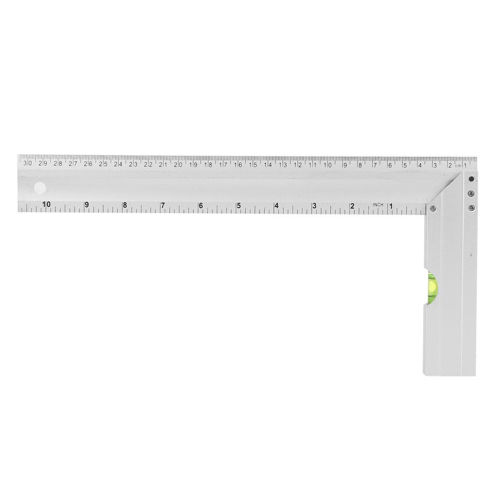 300mm Aluminium Alloy Thickened 90 Degree Right Angle Ruler Woodworking Measuring Tool