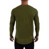 Plain Gym Fitness Running Sport T-shirts Mens Casual Long Sleeve Cotton Hip Hop Shirts Cotton Breathable Workout Muscle Clothing