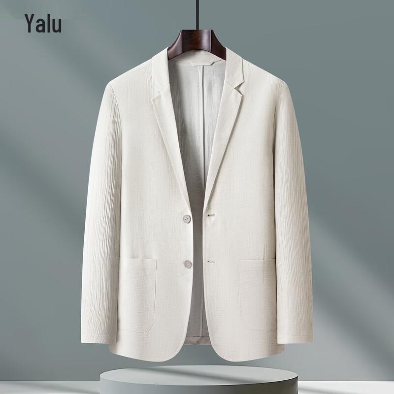 Yalu Men s Linen Blend Lightweight Summer Blazer 170