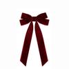 18cm Christmas Velvet Bowknot Pendants Xmas Tree Drop Ornaments Wreath Bow Noel Ornaments Merry Christmas Decors Happy New Year