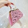 Handmade Diamond-set Clutch Bag, Formal Dress Bag, Single-shoulder Cross-body Handbag