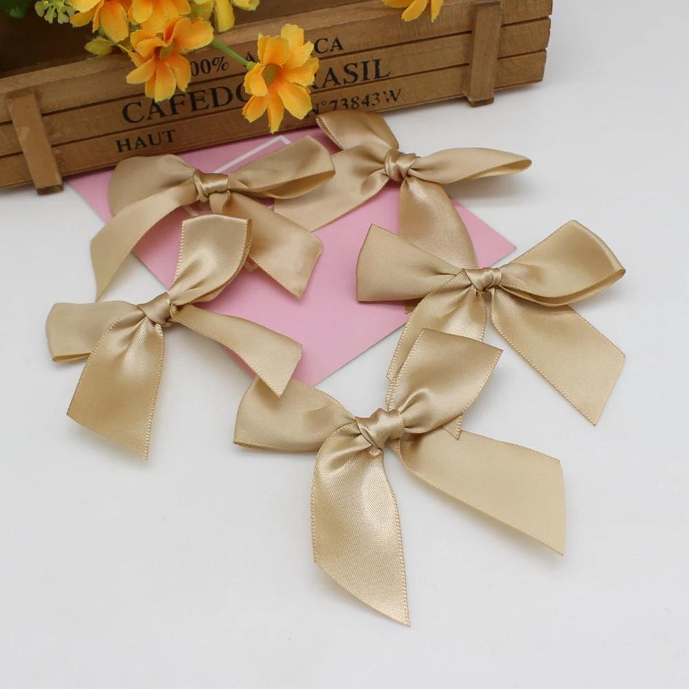 20/50 Stück Band Schleife Bastelschleife Rosa Weiß Blau Floral Geschenkband DIY Weihnachtsfeier Dekoration Strikjes Decoratie Moños Navideños