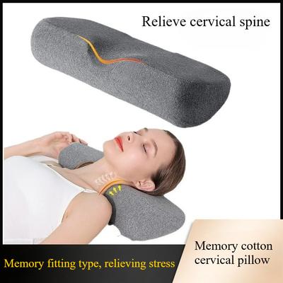 Memory Foam Neck Pillow Cervical Spine Support Orthopedic Slow Rebound Sleeping Pillow for Pain Relief