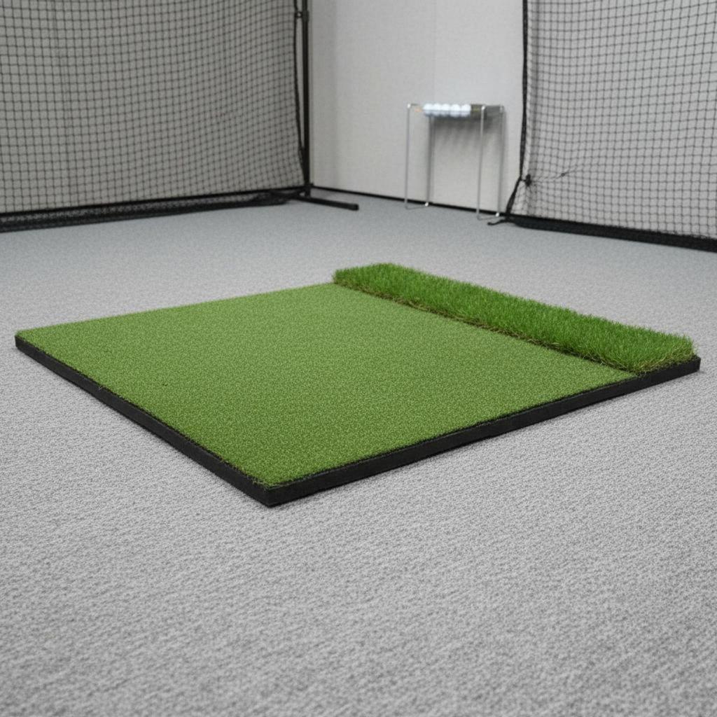 Golf Practice Mat Indoor Outdoor Use Hitting NonSlip Base for Beginners 120150cm Green