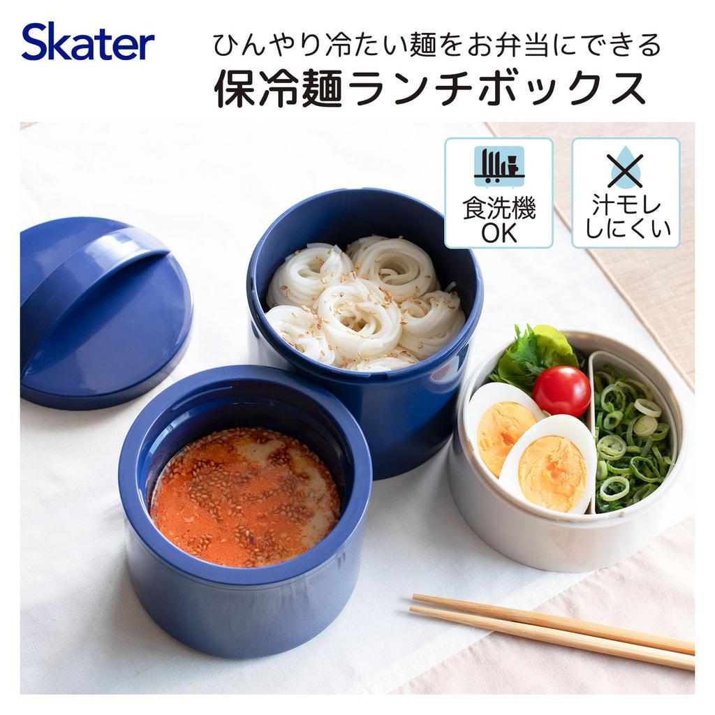 Skater Cold Noodle Lunch LRTM8 Box, White,
