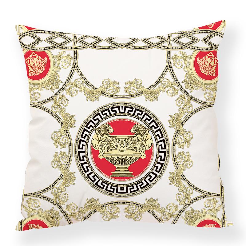 Retro Animal Chain Mixed Elements Digital Printing Pillow Case Car Waist Pillow