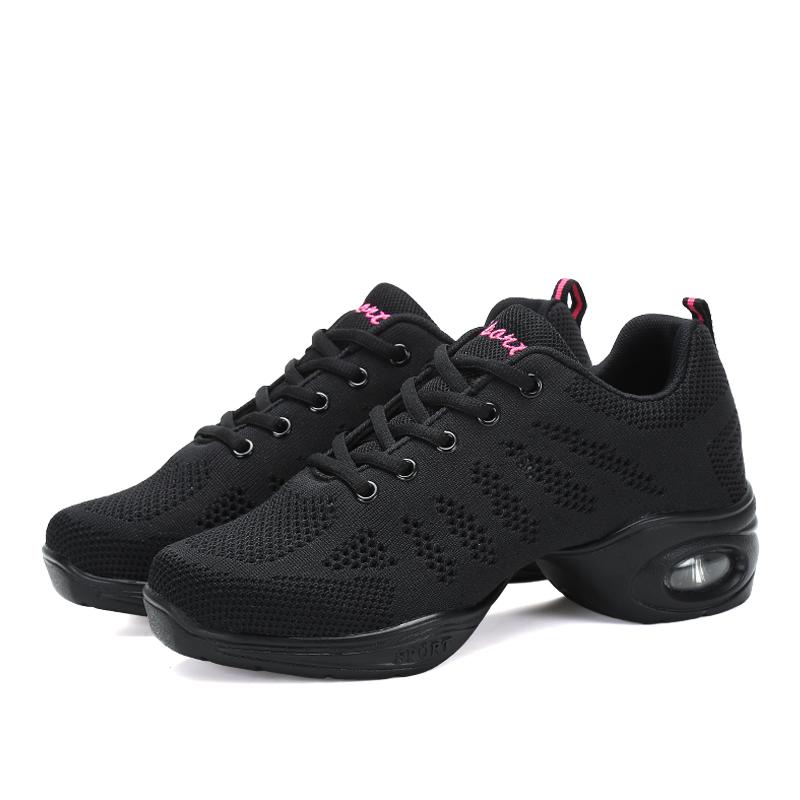 Black dance shoes, wearing Yang Liping square dance shoes, breathable summer dance shoes, soft-soled fitness dance shoes