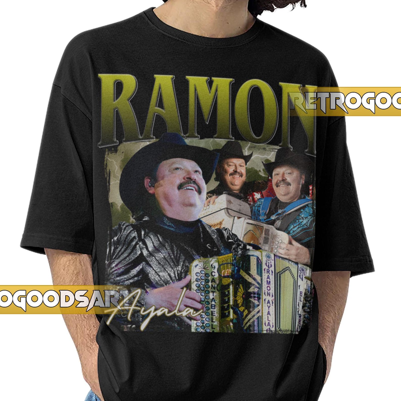 RAMON AYALA RETRO Shirt / Ramon Ayala Vintage Band Tee / Ramón Covarrubias Garza Homage Merch 3XL