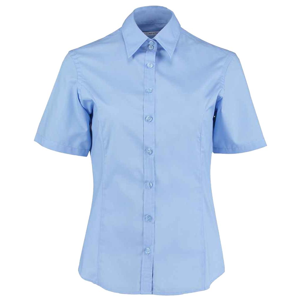 Kustom Kit Womens/Ladies Tailored Short-Sleeved Business Shirt