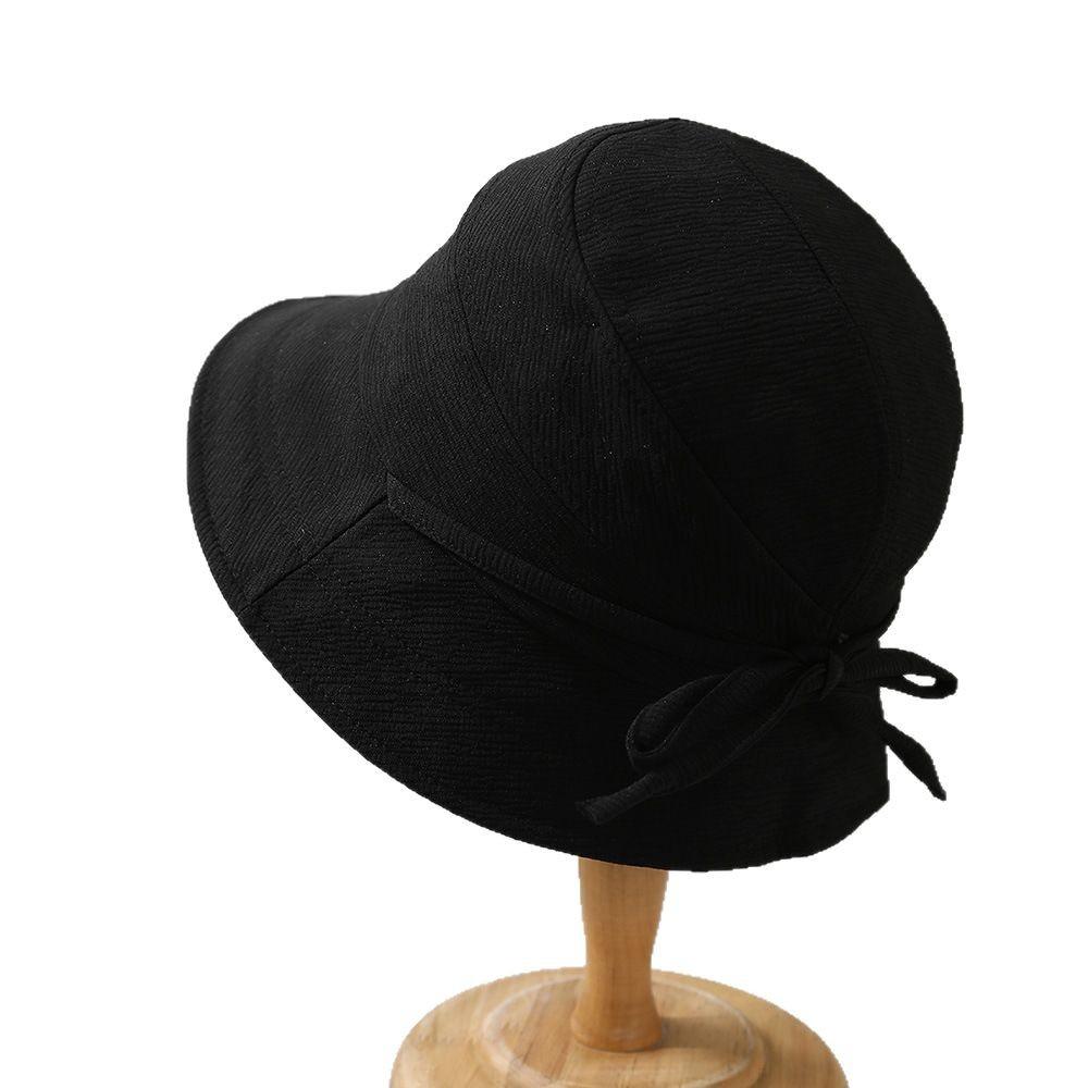 Outdoor Hat Children Lace Up Fisherman Hat Children Spring and Summer Temperament Versatile Big Brim Sunshade Sunscreen Basin Hat Shows Small Face