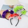 Halloween Decor Skull Head Headband Simulation Flower Gothic Flower Hairband  Cosplay