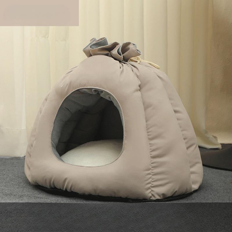 Cat Nest  Winter Warm Purse Nest  Closed Cat House  Cat House  Cat Sleeping Bag  Pet Kennel  Four-season Universal Cat Bed