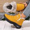 Down Waterproof Women's Snow Boots With Fur Winter Thickened Warm Cotton Shoes Non-slip Cold Protection Air Ladies Botas Mujer