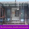 PVC Soft Door Curtain Kitchen Commercial Use Windproof Air Conditioning Cold Proof Summer Mosquito Proof Transparent Plastic