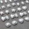 New Flat-Back Pearl Nail Jewelry Australian White Heart & Star Shaped Pearls DIY Nail Art Decorations